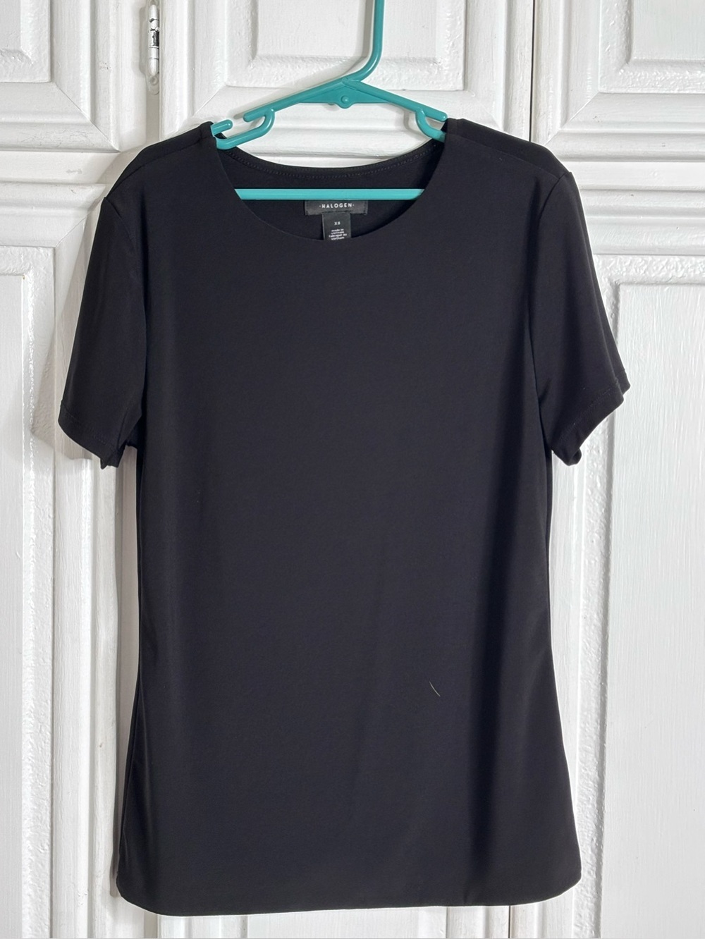 Halogen Black Short-Sleeve Crewneck Tee sz XS